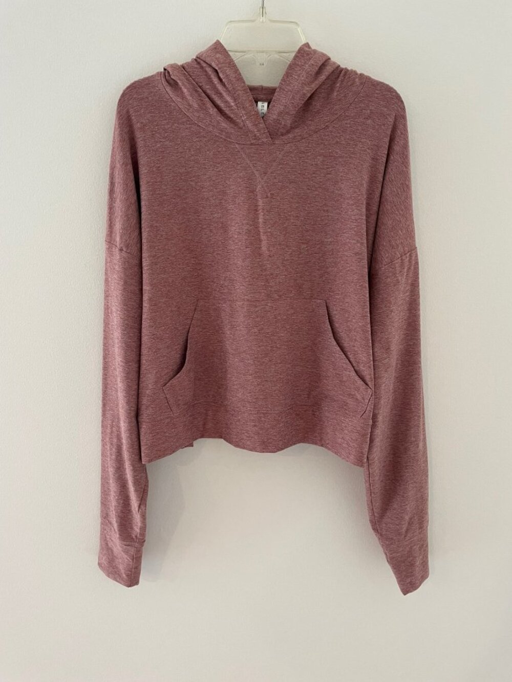 Fabletics Cloud jersey size M pullover hoodie in blush maeve